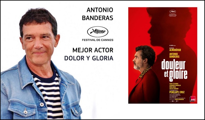 Banderas Dolor y Gloria Almodovar 2019 Cannes