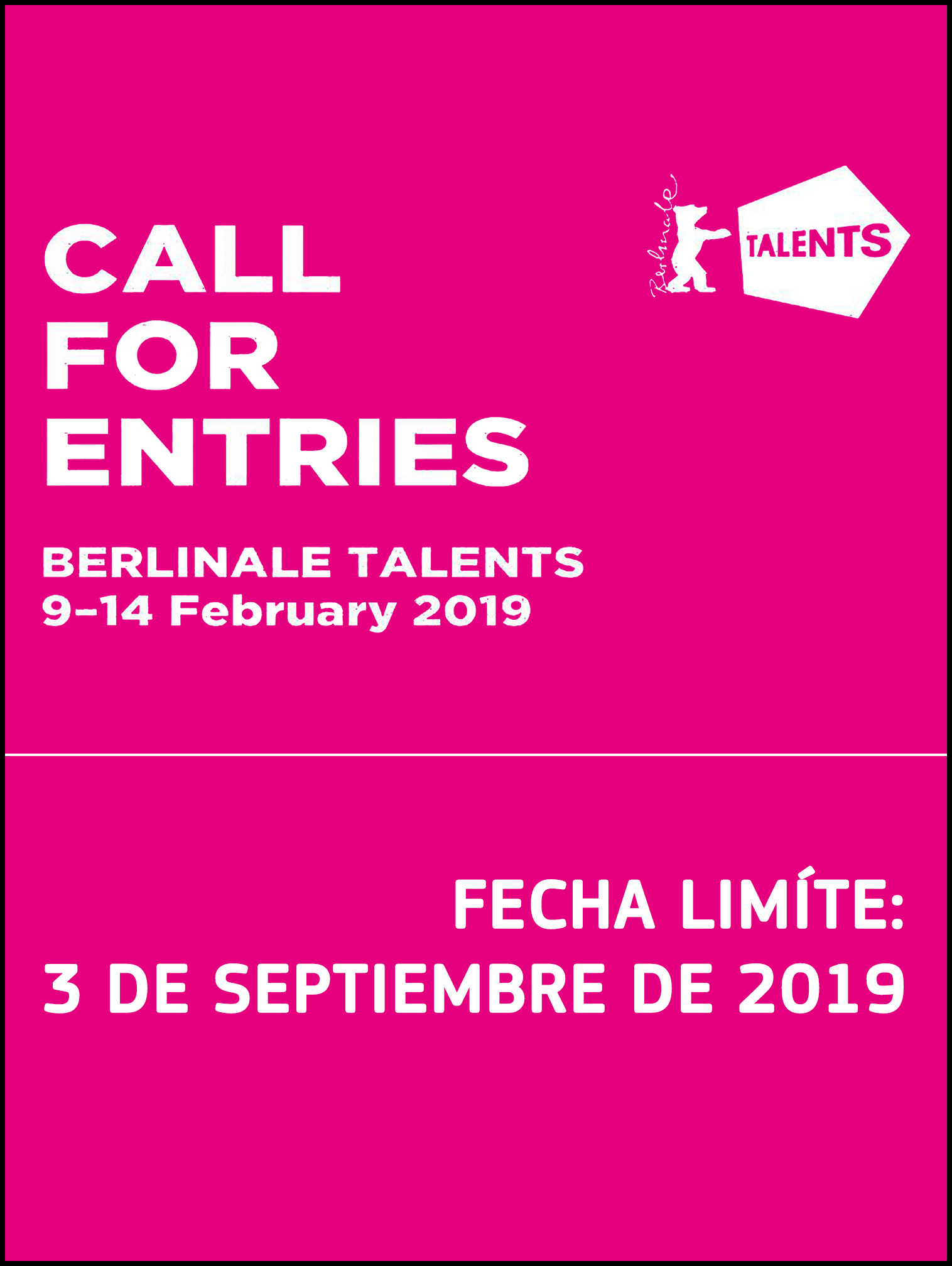 Berlinale Talents Call for entry interiorboder