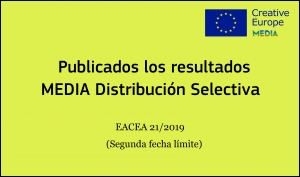RESULTADOS: Convocatoria Distribución selectiva (EACEA 21/2019 2ª fecha límite)