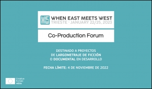 WHEN EAST MEETS WEST 2023: Abierta la convocatoria de su Co-Production Forum