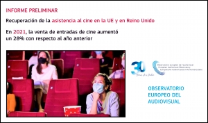 OBSERVATORIO EUROPEO DEL AUDIOVISUAL: Informe preliminar sobre asistencia a los cines europeos en 2021
