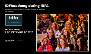 IDFACADEMY 2020: Apúntate a la formación de IDFA que este año se llevará a cabo de forma online