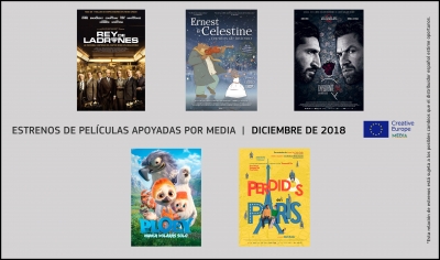 ESTRENOS DICIEMBRE 2018: Películas apoyadas por MEDIA