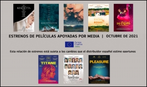 ESTRENOS OCTUBRE 2021: Películas apoyadas por MEDIA