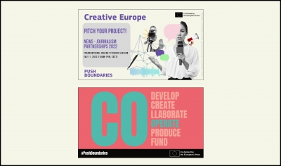 CROSS SECTORAL: Eventos de pitching para las convocatorias Creative Innovation Lab y Journalism Partnerships