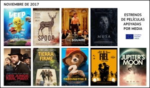 ESTRENOS NOVIEMBRE 2017: Películas apoyadas por MEDIA