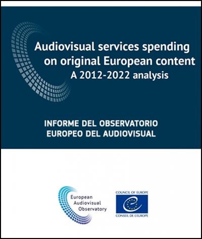 Inversión de los servicios audiovisuales en contenido original europeo (2012 a 2022)