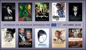 ESTRENOS OCTUBRE 2018: Películas apoyadas por MEDIA