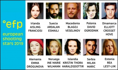 EUROPEAN SHOOTING STARS 2019: Actores seleccionados