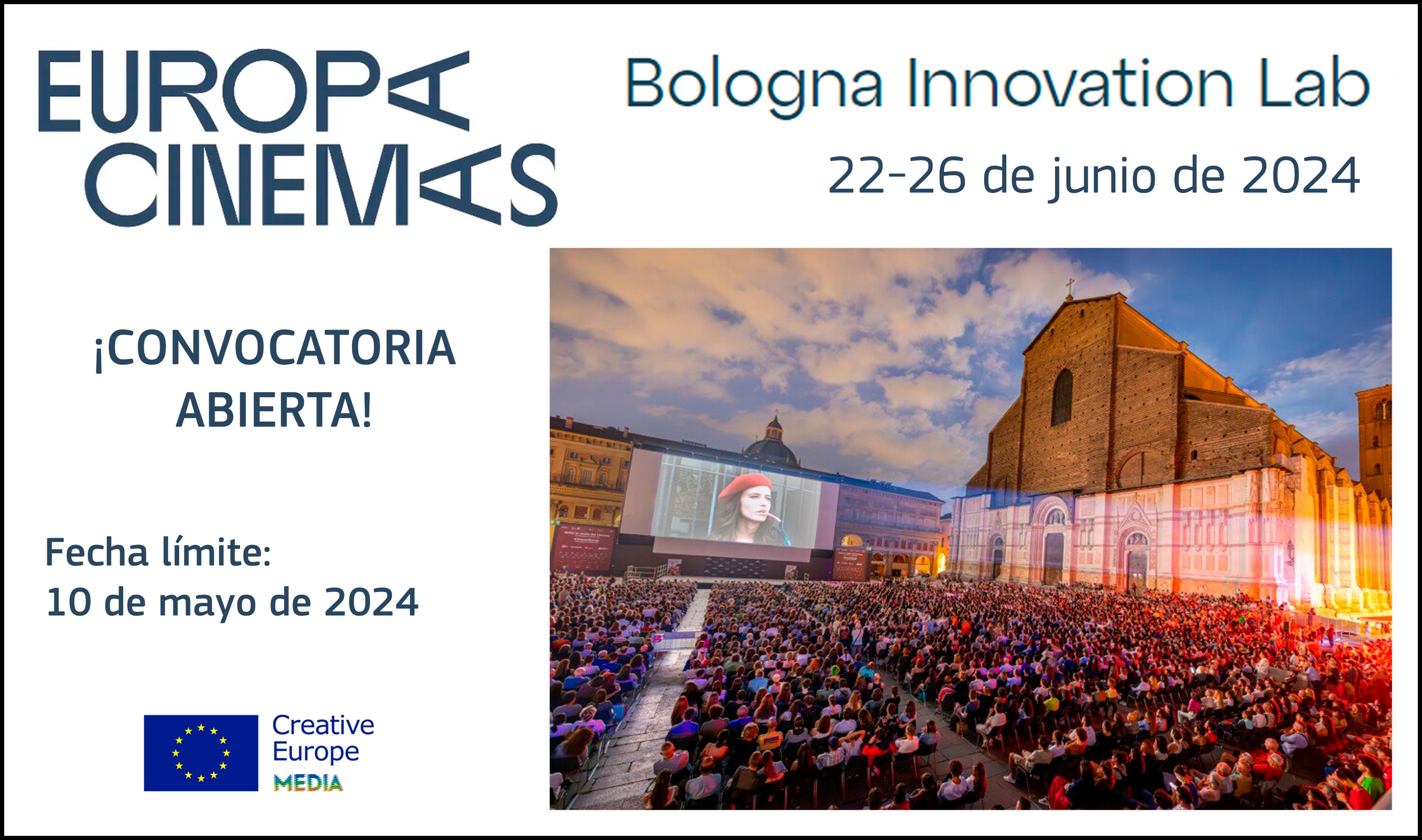 EUROPA CINEMAS: Abierta la convocatoria del Bologna Innovation Lab 2024 para exhibidores