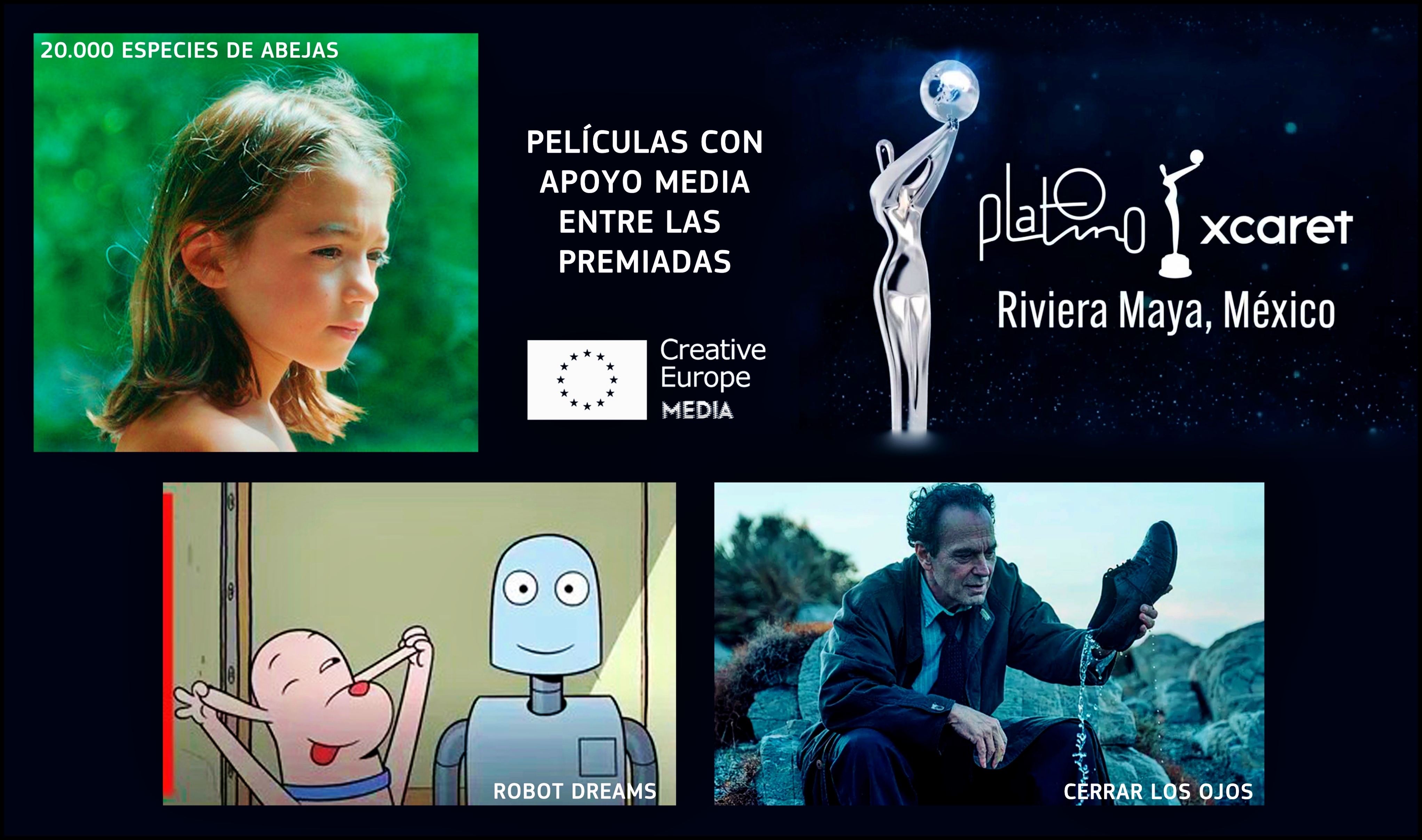 PREMIOS PLATINO XCARET 2024: Películas apoyadas por MEDIA entre las ganadoras